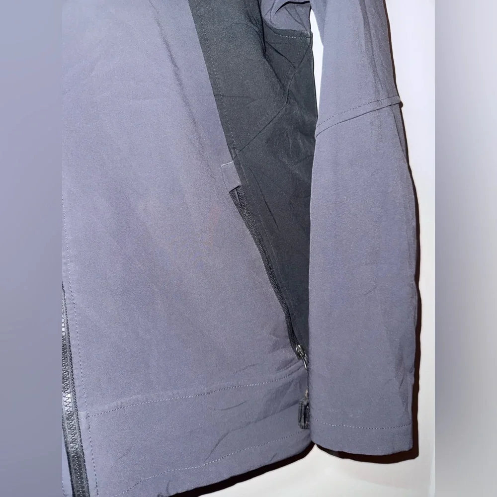 The North Face Summit Series Zip Up Collar Jacket Grey/Black Nylon Size Medium